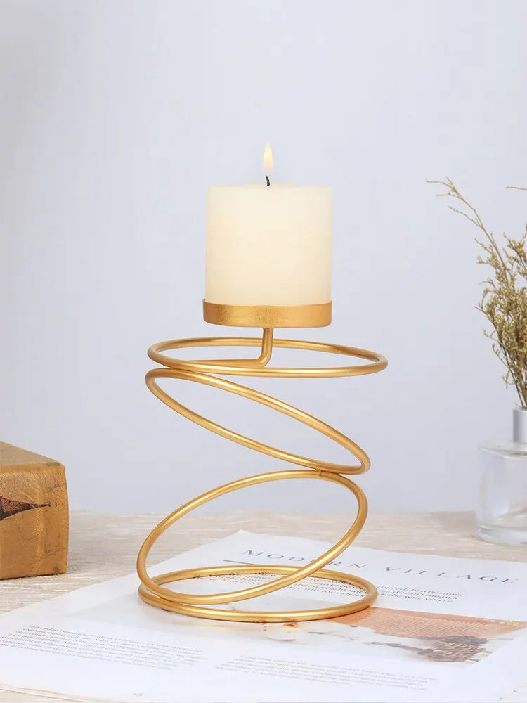 Modern Metal Candle Stand