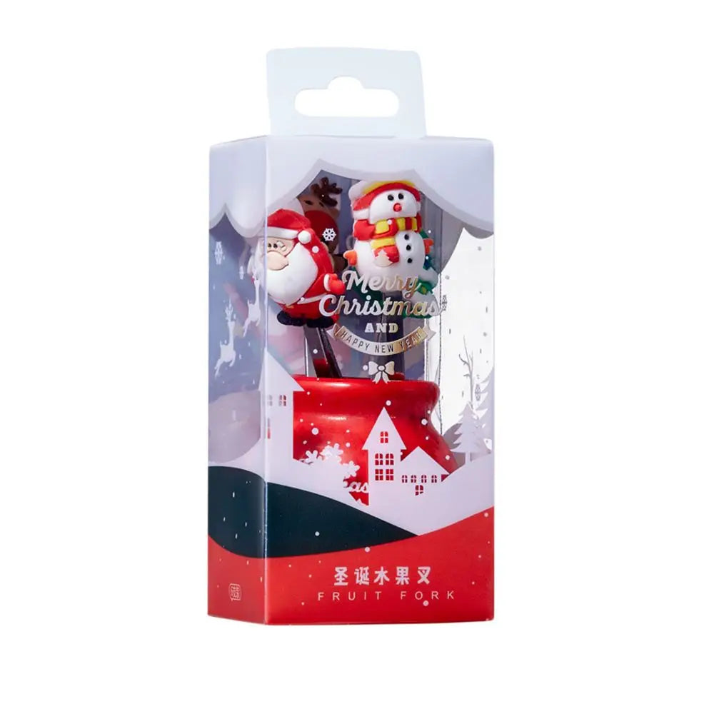 Festive Fruit Forks With Holder