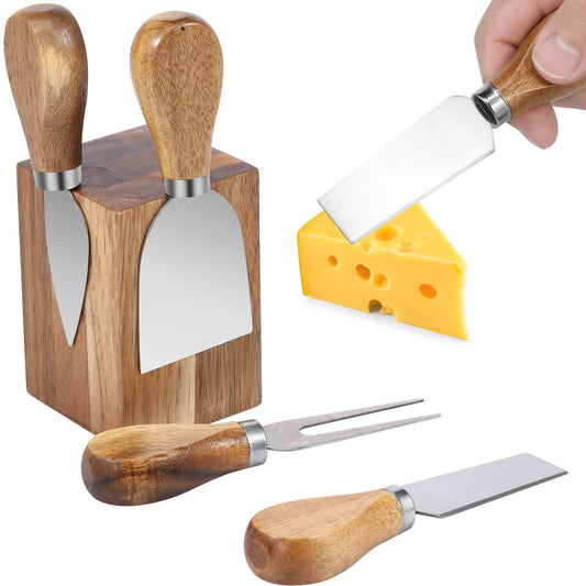 Cheese Lovers' Delight: Elegant Cutting Set