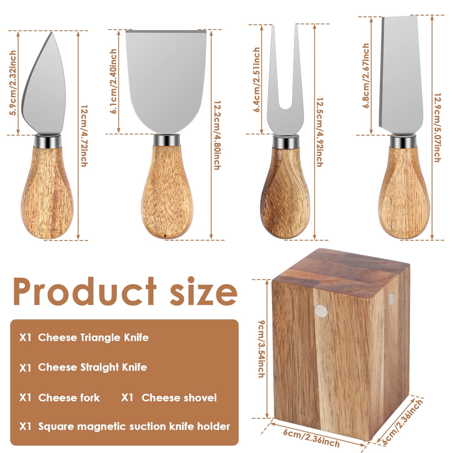 Cheese Lovers' Delight: Elegant Cutting Set