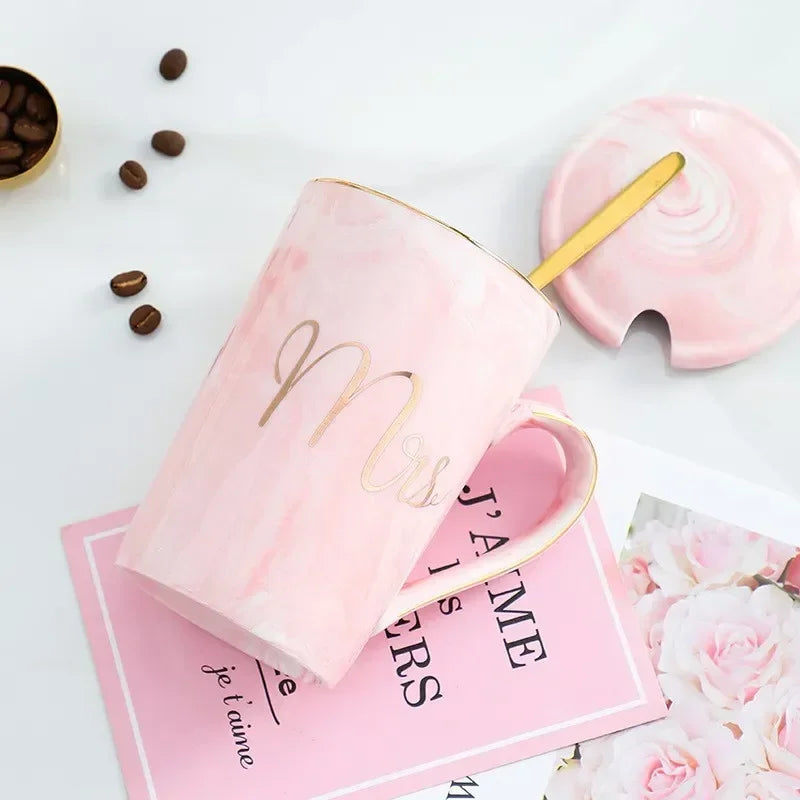 Marble Ceramic Coffee Cup